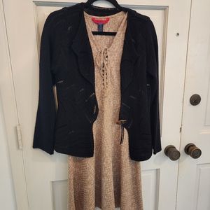 Cute Dress with Black Sweater